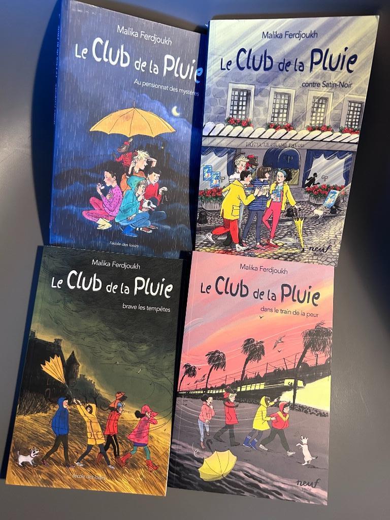 Roman 8-11 ans - Le club de la pluie (tomes 1 à 4), Livres, Enlèvement, Comme neuf, Malika Ferdjoukh, Fiction général