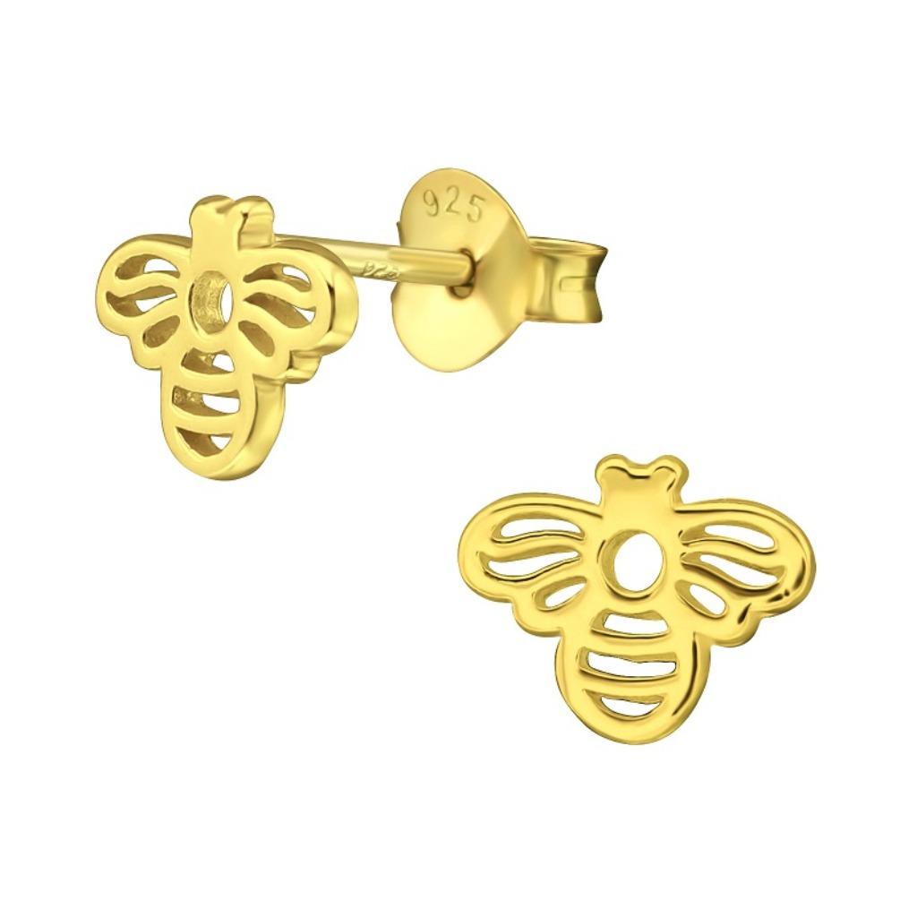 Boucles d'oreilles en argent plaqué or, Bijoux, Sacs & Beauté, Boucles d'oreilles, Enlèvement ou Envoi, Or, Argent, Neuf
