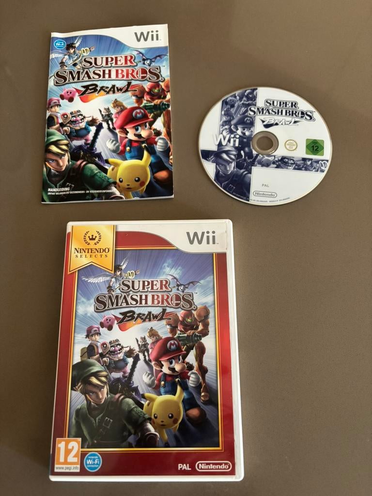 Super Smash Bros Brawl Wii, Games en Spelcomputers, Games | Nintendo Wii, Ophalen of Verzenden, Zo goed als nieuw