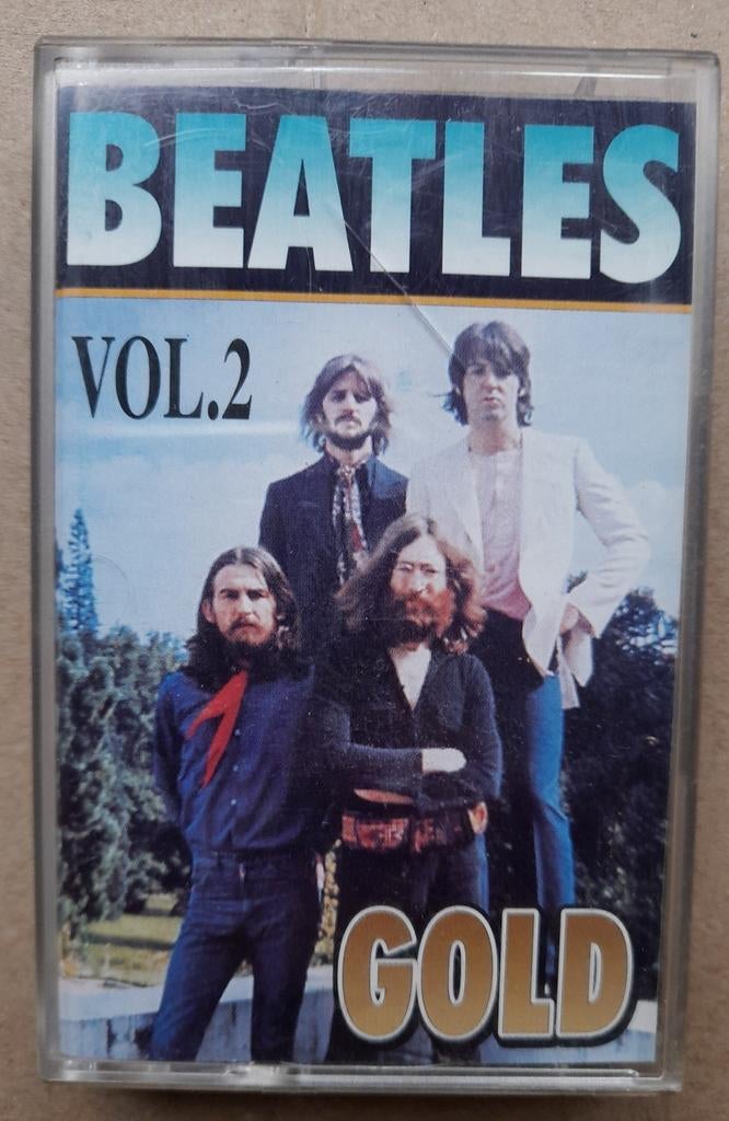 K7 Beatles Gold Vol 2, original, Enlèvement ou Envoi, Originale, Avec boîte de rangement, étagère ou coffret, Comme neuf