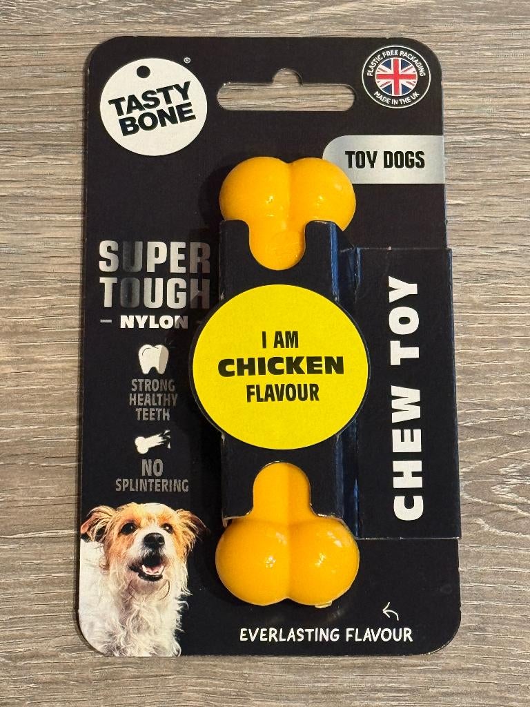 Tasty Bone chicken flavour (toy dogs), Dieren en Toebehoren, Ophalen of Verzenden, Zo goed als nieuw, Kauwspeelgoed