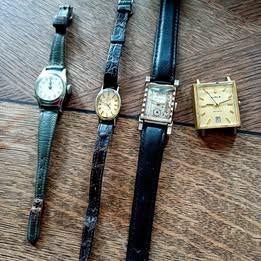 LOT DE MONTRES   TIMEX-OMEGA-BULOVA-KIPLE, Montre-bracelet, 1930 à 1960, Bulova, Enlèvement