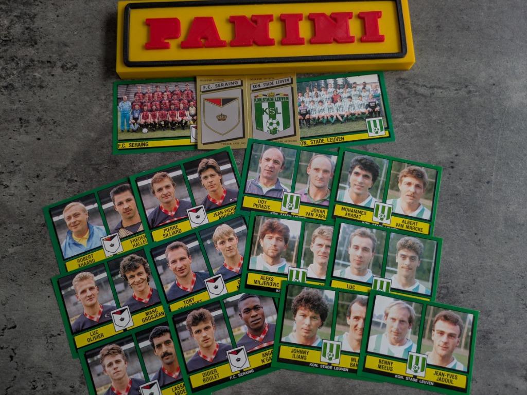 PANINI FOOTBALL 89 FC SERAING / ST LEUVEN 15 STICKERS 1989, Verzenden, Nieuw
