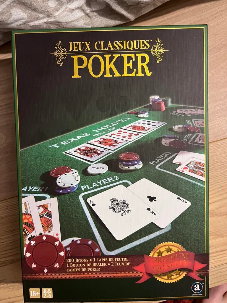 Jeu de poker, Ophalen, Zo goed als nieuw