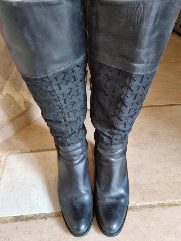 Laarzen Timberland P38,5 (serienummer 1700), Hoge laarzen, Verzenden, Zwart, Zo goed als nieuw