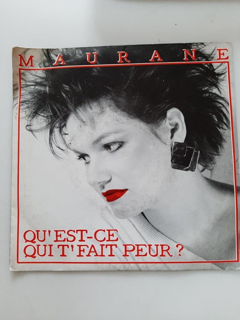 Vinyl 45trs- maurane- qu'est ce qui t'ait peur?, CD & DVD, Enlèvement ou Envoi, Utilisé