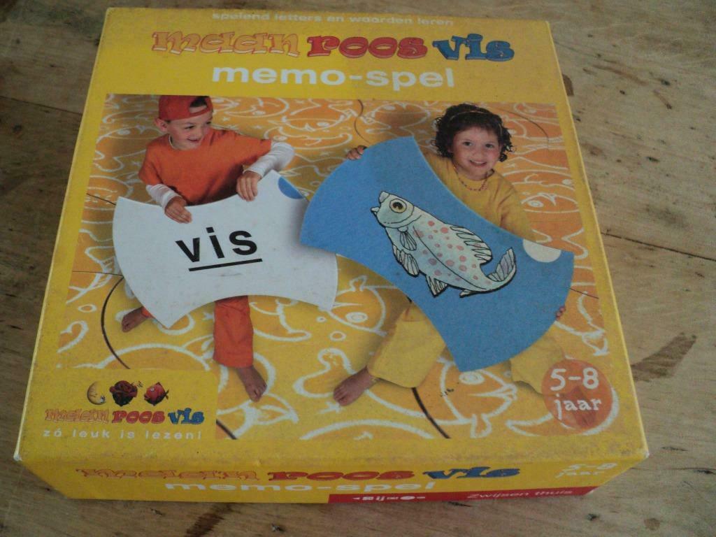 memo spel  maan roos vis, Kinderen en Baby's, Ophalen of Verzenden