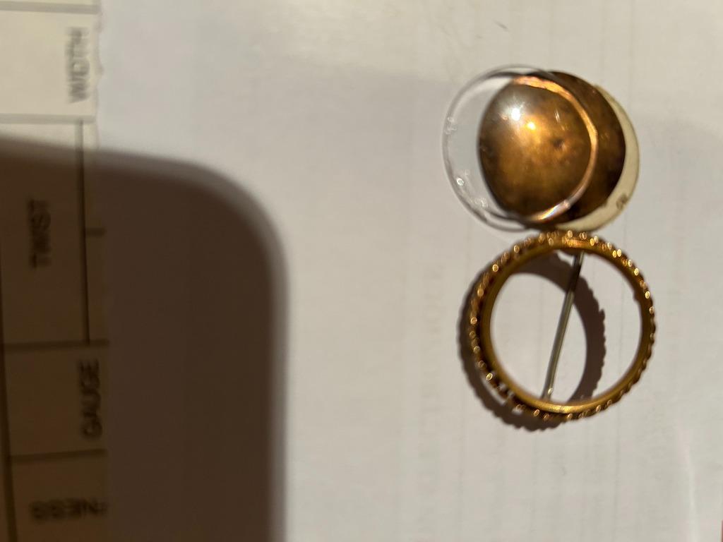 bijoux anciens cuivrés (broches), Enlèvement ou Envoi, Utilisé, Moins de 4 cm, Cuivre