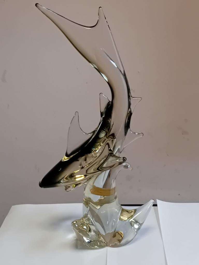 Sculpture signée en verre Murano, Enlèvement ou Envoi