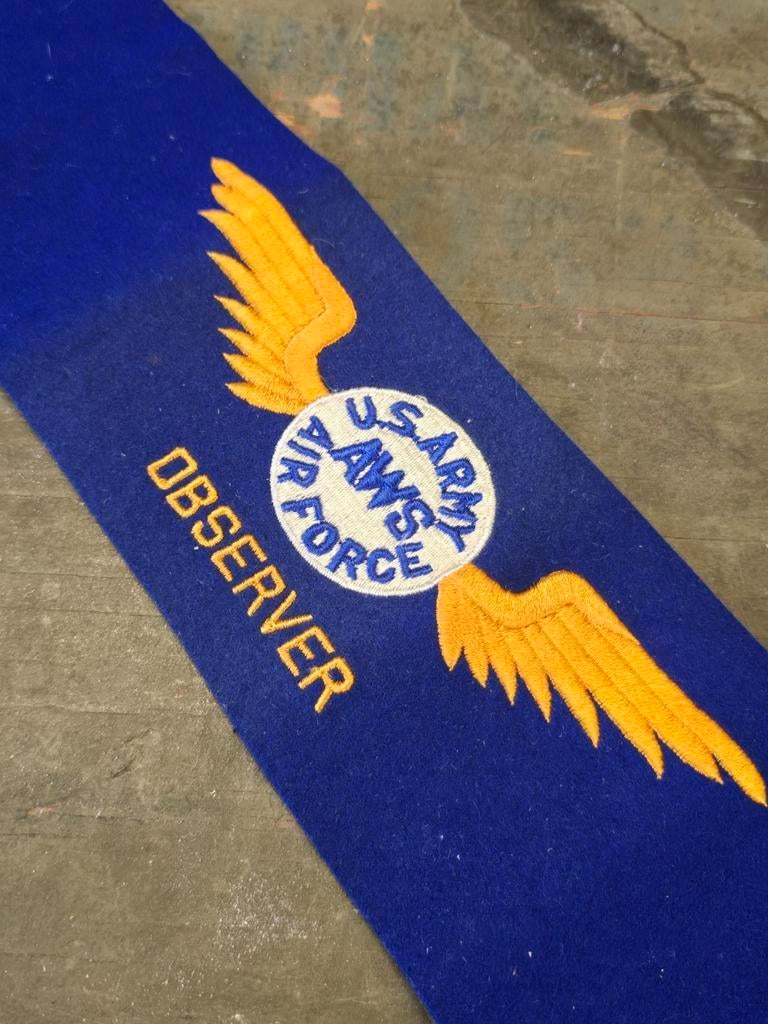 WWII USAAF observer armband, Verzamelen, Militaria | Tweede Wereldoorlog, Ophalen