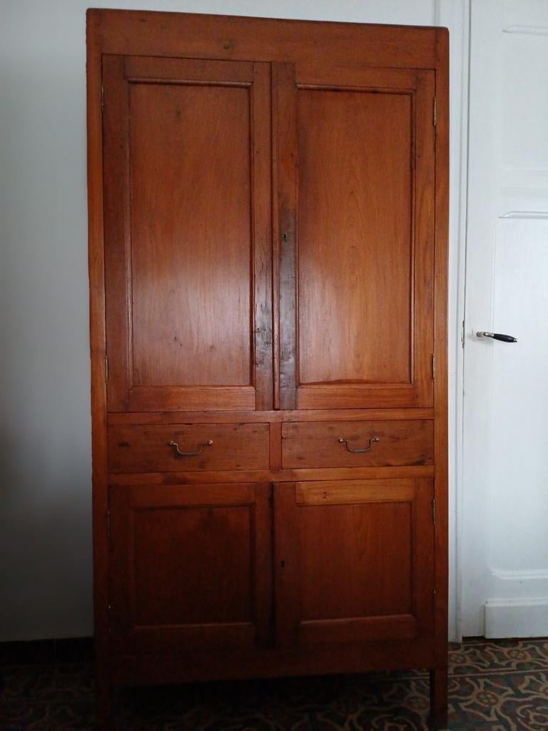 Armoire en bois ( acajou). 2 portes., Enlèvement ou Envoi