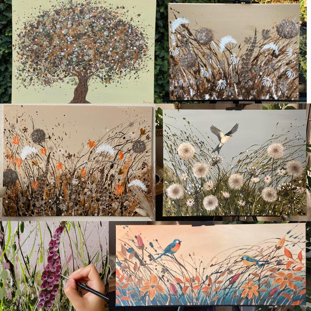 Peintures peintes à la main également sur demande par J&S, Antiquités & Art, Enlèvement ou Envoi