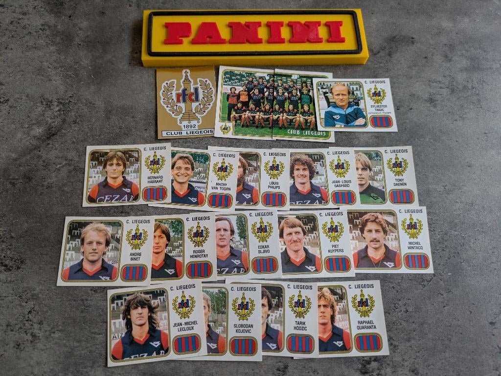 PANINI FOOTBALL 81 FC LUIK 18 STICKERS 1981 Voetbal, Verzenden, Zo goed als nieuw