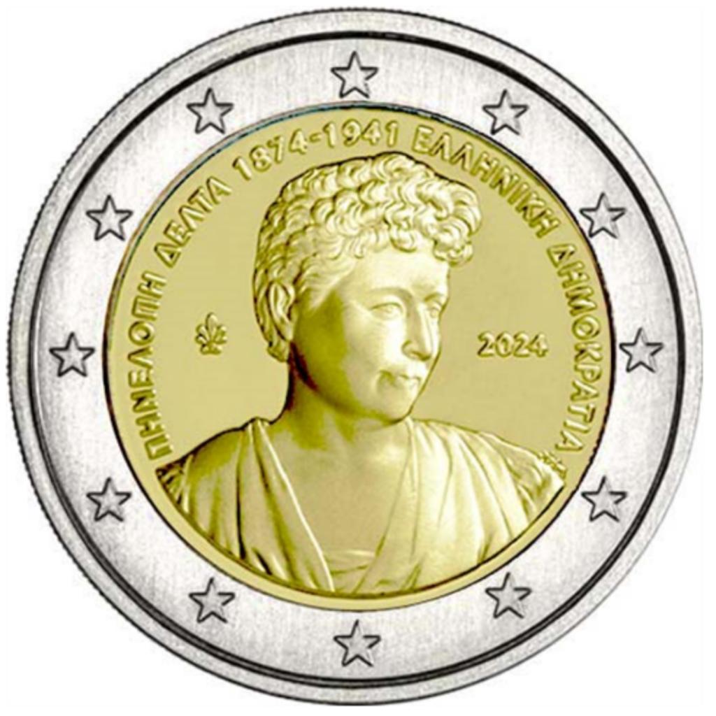 2 euro Griekenland 2024 Penelope Delta, Verzenden, Griekenland, 2 euro