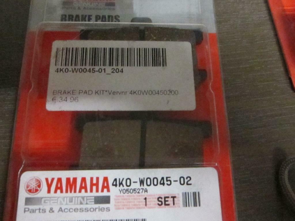Remblokken Yamaha 4K0-W0045-02 XS 76-83 virago750-88, Ophalen of Verzenden, Nieuw