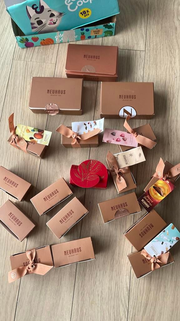 Kleine chocolade verpakkingen, Enlèvement ou Envoi, Comme neuf