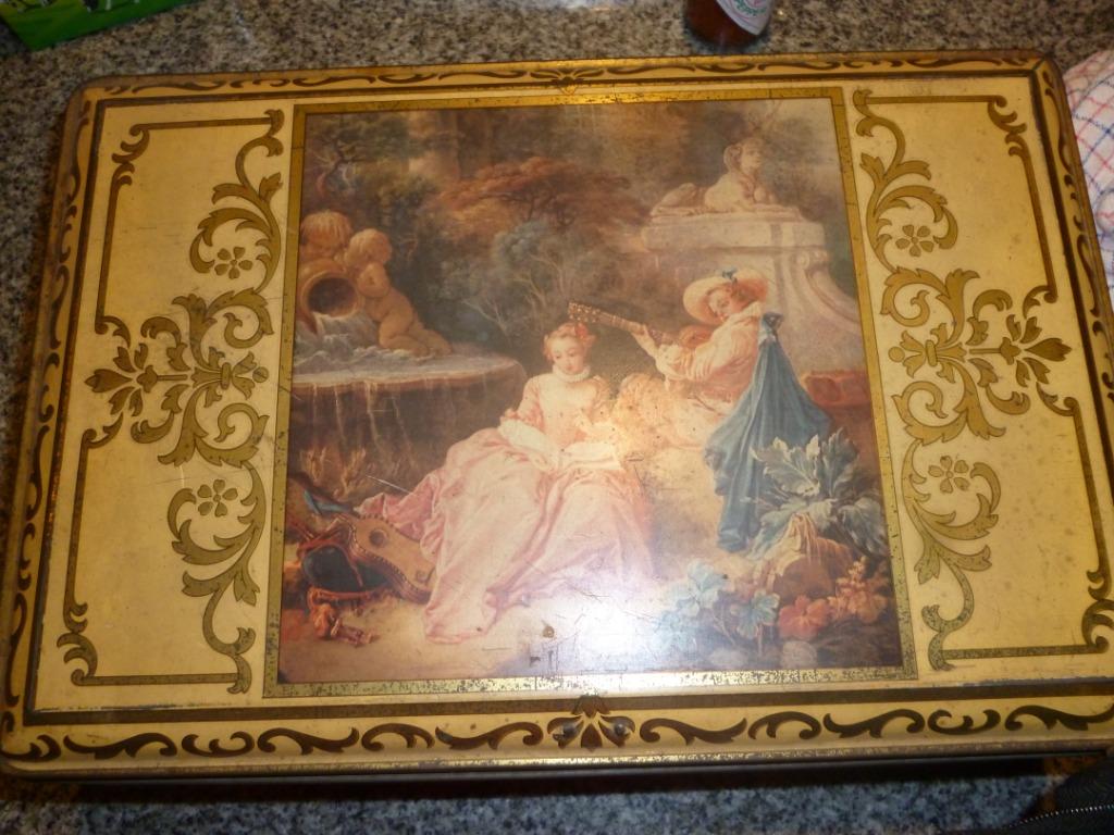 Boîte en étain vintage : Tréfin confiserie l'Abeille, Enlèvement ou Envoi