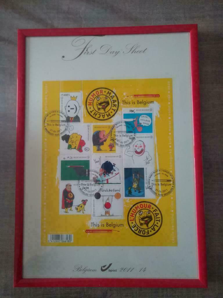 First day sheet postzegels, Postzegels en Munten, Ophalen, Gestempeld, 1e dag stempel, Gestempeld