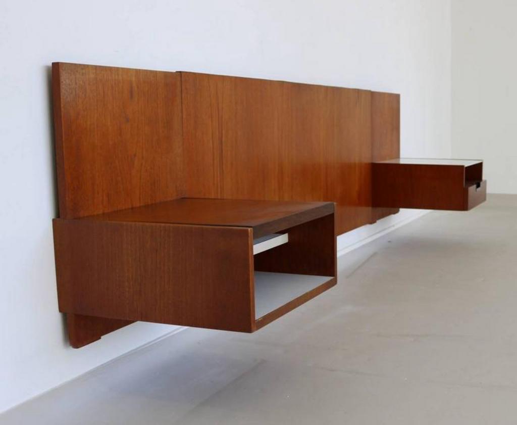 Table de chevet et tête de lit - Braakman pour Pastoe, 1958, Dieren en Toebehoren, Hondenmanden, Gebruikt, Ophalen