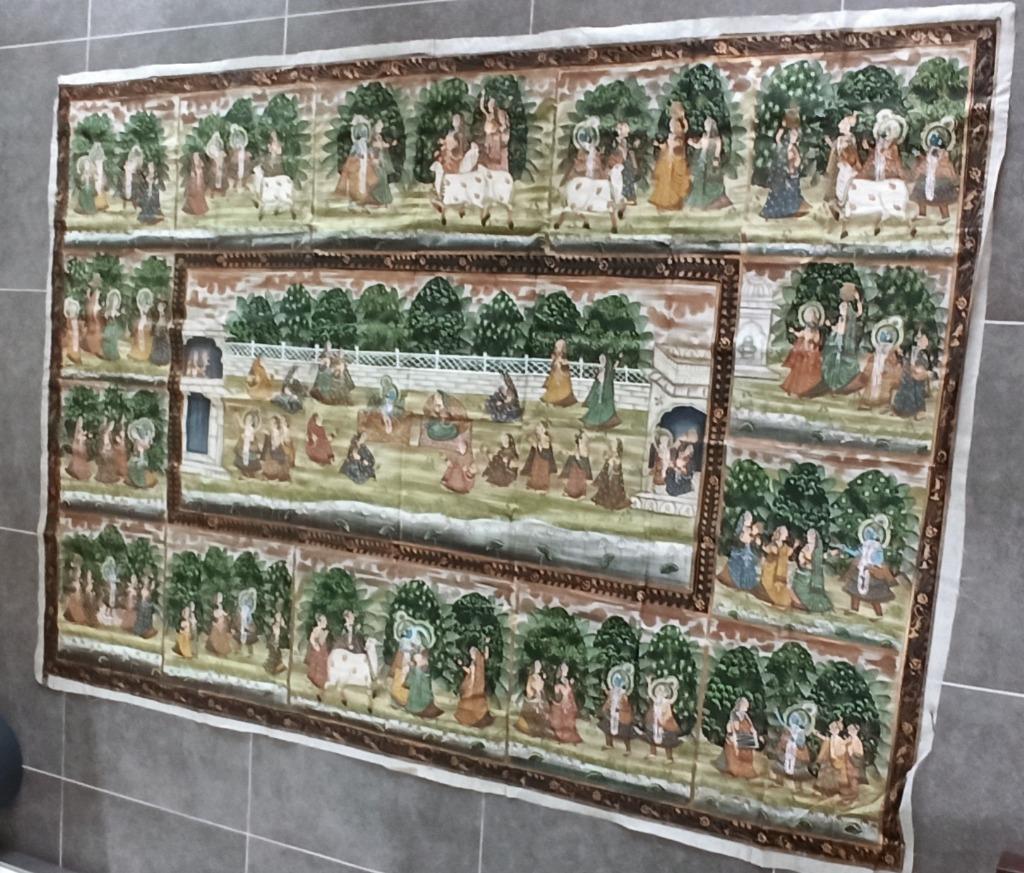 Schilderij op zijde, Ophalen of Verzenden
