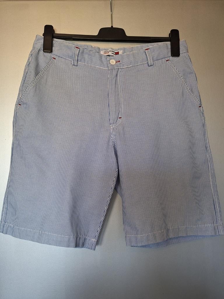 Blauw-wit gestreepte bermuda, maat 34, Ophalen, Maat 52/54 (L), Blauw, Tommy Hilfiger