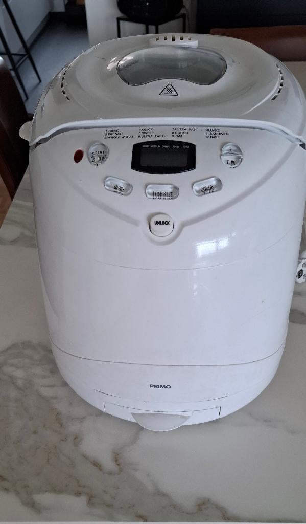 Machine à pain, Electroménager, 800 à 1200 grammes de pâte, Comme neuf, Enlèvement, Plus de 10 programmes