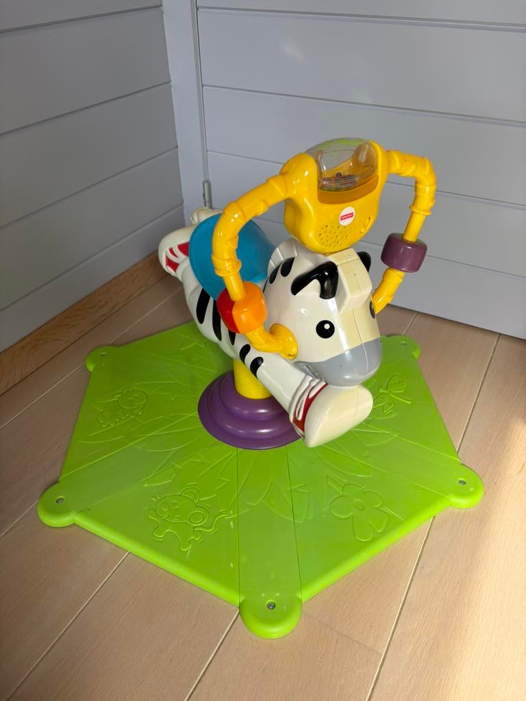 Veer en draai zebra Fisher-Price met geluid en muziek, Kinderen en Baby's, Speelgoed | Fisher-Price, Ophalen of Verzenden, Zo goed als nieuw