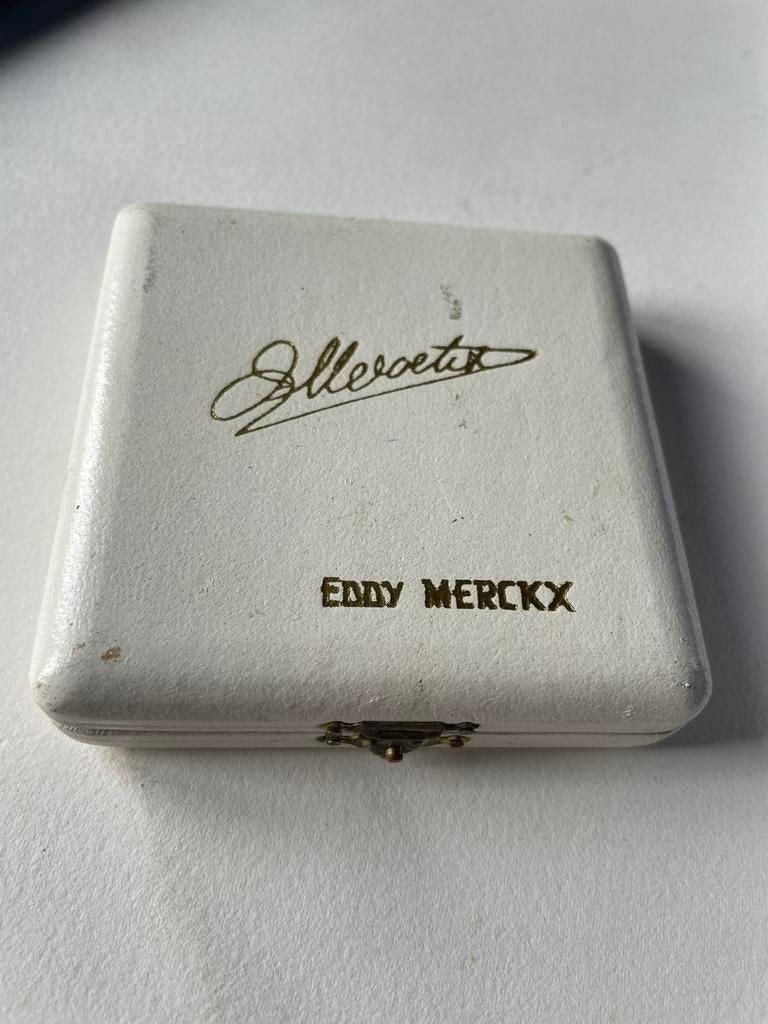Originele doos eddy merckx gouden munt wielrennen, Ophalen of Verzenden