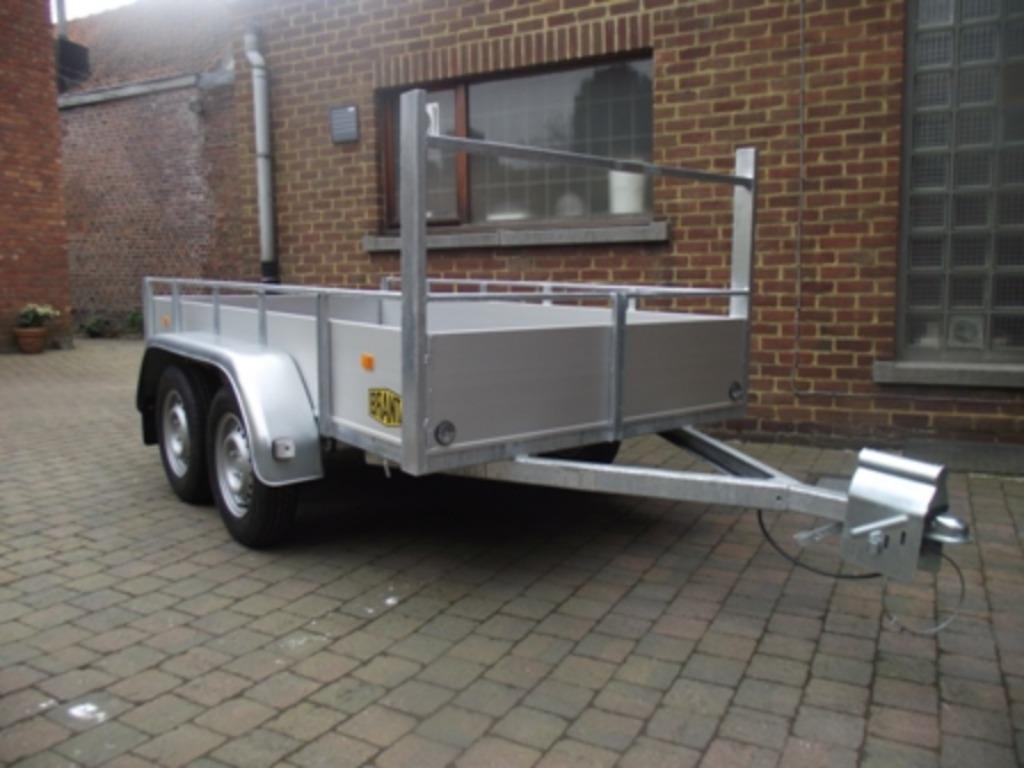 Nieuwe dubbelas aanhangwagen, 2,8 x 1,4m, Aalst9300, Ophalen