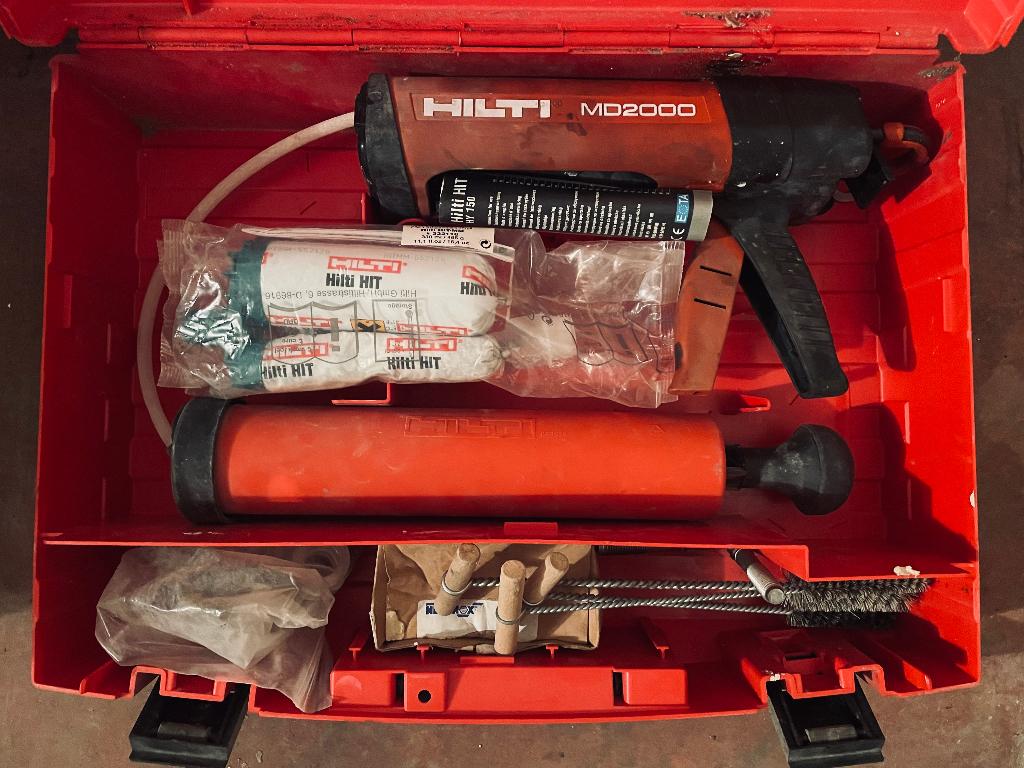 Pistolet ancrages chimiques Hilti MD 2000, Bricolage & Construction, Quincaillerie & Fixations, Utilisé, Autres types, Enlèvement