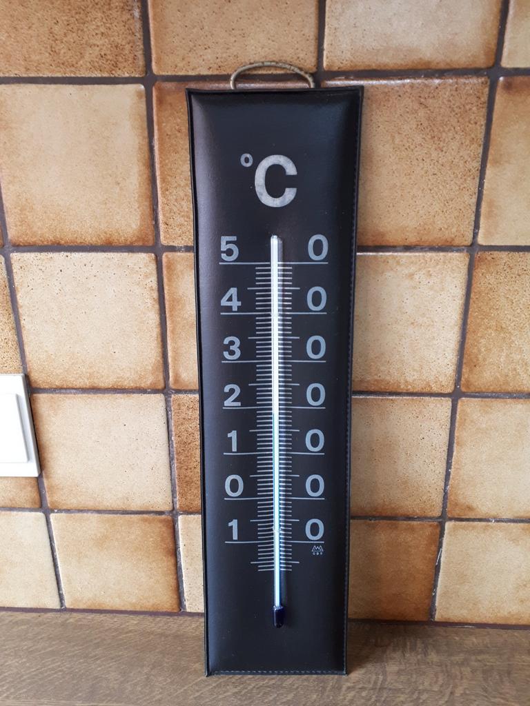 Grote thermometer 10 cm breed 40 cm hoog, Audio, Tv en Foto, Weerstations en Barometers, Ophalen of Verzenden, Gebruikt