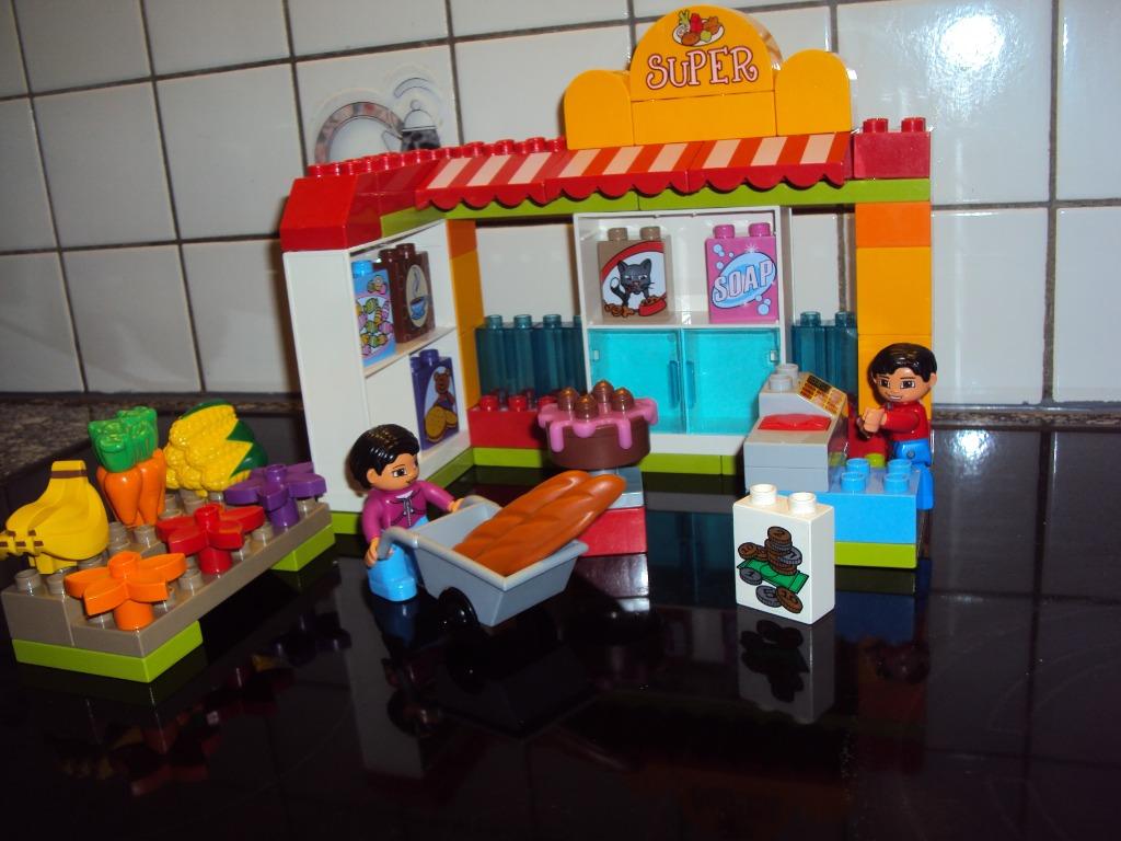 LEGO DUPLO Ville Supermarkt. Geluid van kassa*PRIMA STAAT*, Enlèvement ou Envoi, Duplo