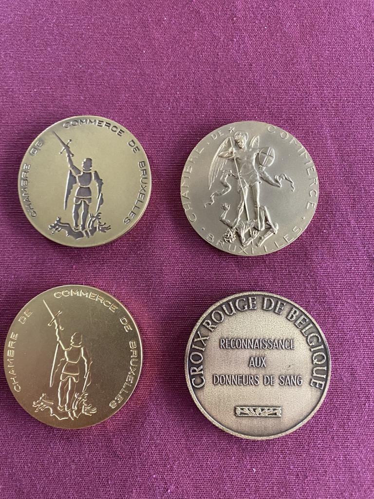 médaille de bronze chambre des commerces Bruxelles, Collections, Enlèvement ou Envoi