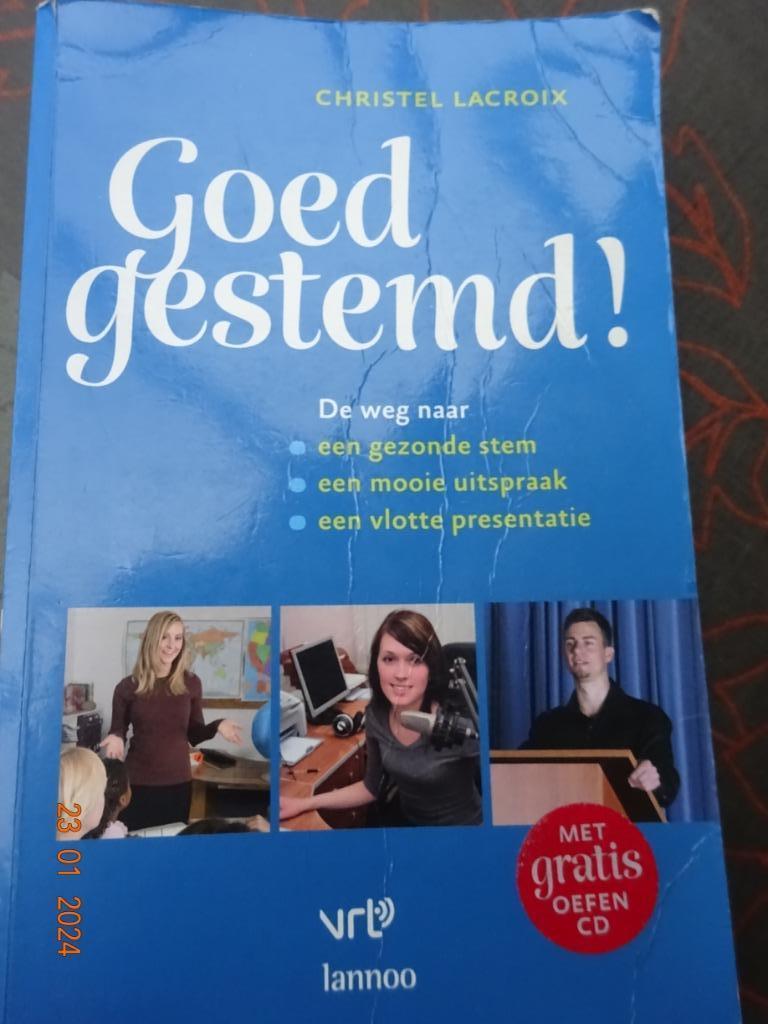 Goed GestemdDe Weg Naar Een Gezonde Stem,, Boeken, Studieboeken en Cursussen, Ophalen of Verzenden