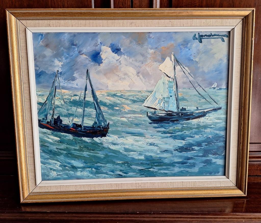 Leo JORDAENS, Marine, Antiek en Kunst, Ophalen of Verzenden