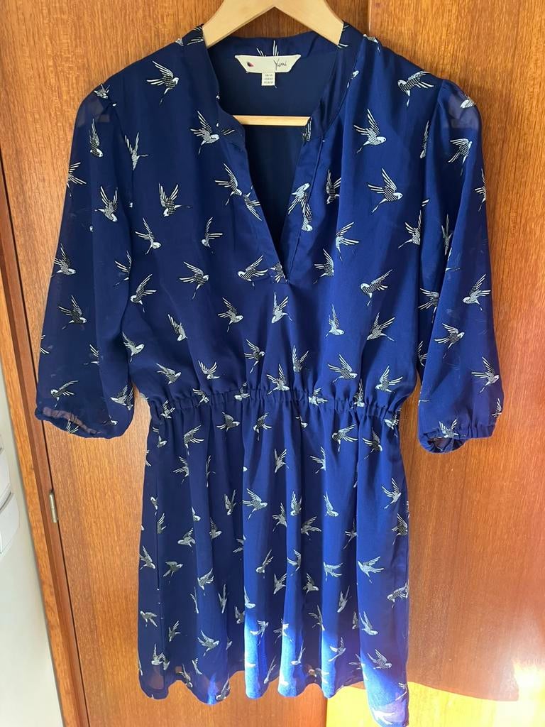 Yumi jurk vogels maat 42, Kleding | Dames, Jurken, Ophalen of Verzenden, Zo goed als nieuw, Maat 42/44 (L)