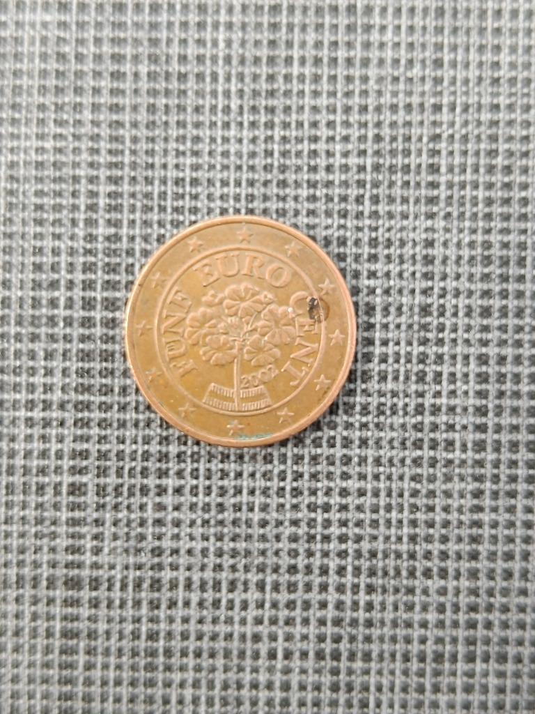 Munten Oostenrijk.. 5 cent van 2002., Timbres & Monnaies, Monnaies | Europe | Monnaies euro, Enlèvement ou Envoi, Autriche, 5 centimes