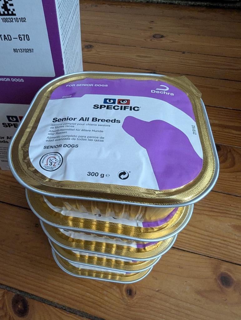 4 x Specific seniorhondenvoeding, Dieren en Toebehoren, Ophalen of Verzenden, Hond