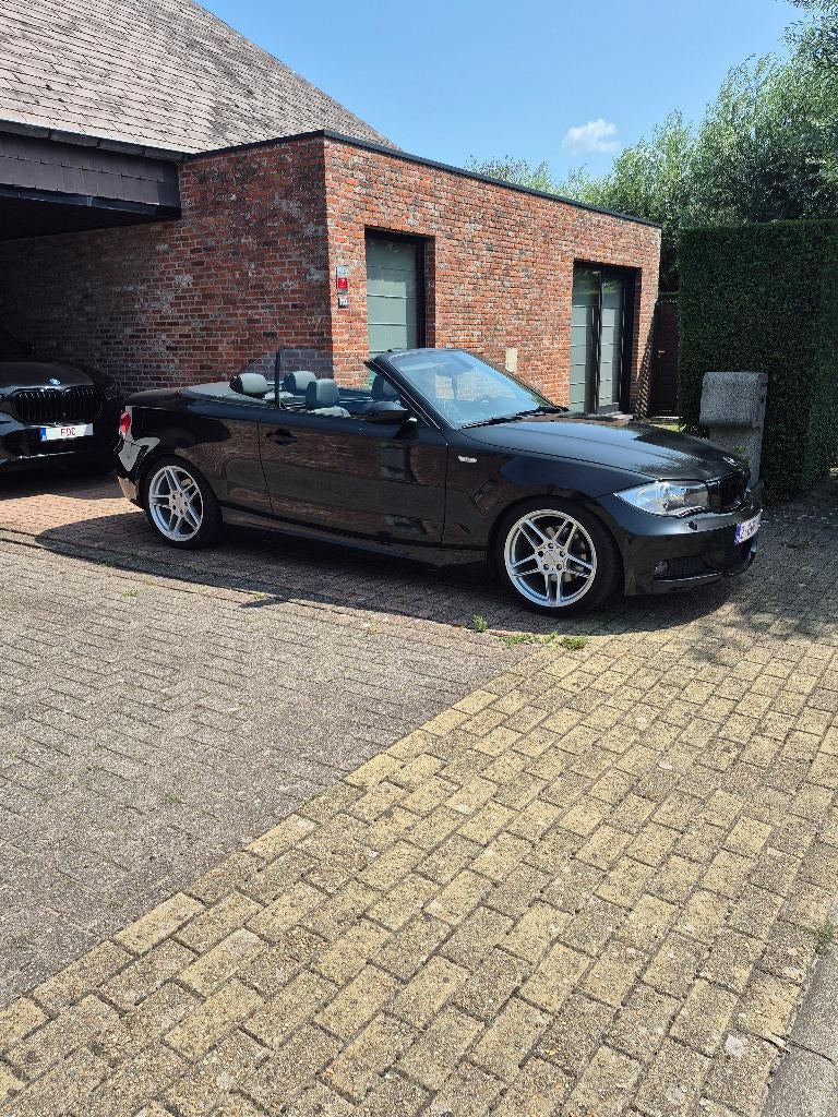 Bmw 1 serie cabrio, Auto's, BMW, Achterwielaandrijving, 4 cilinders, Cabriolet, Zwart