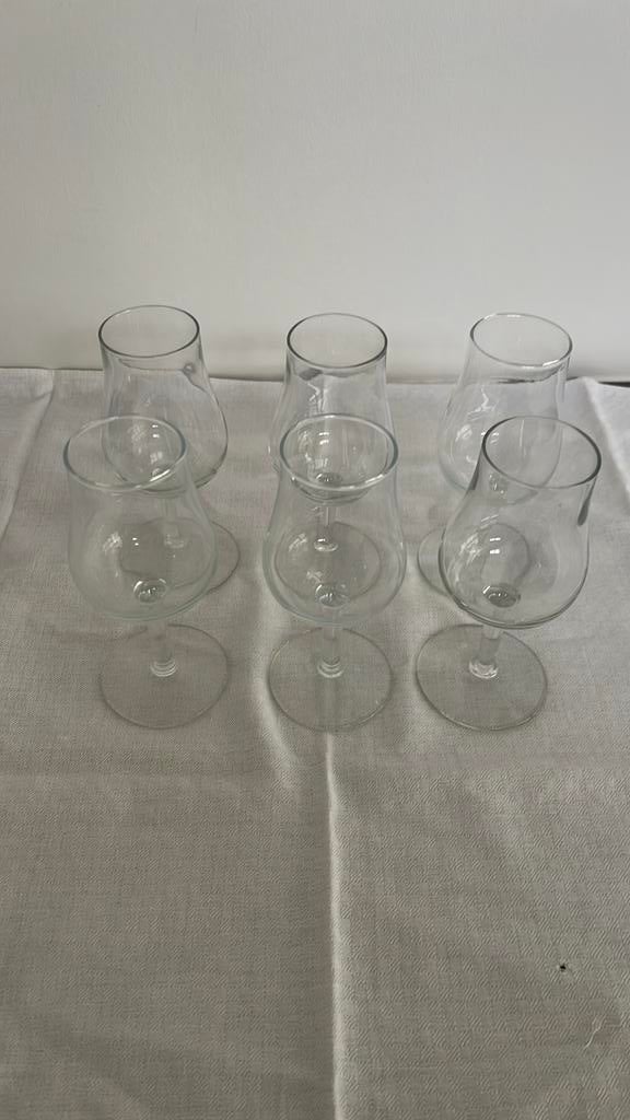 6 portoglazen, Verzamelen, Glas en Drinkglazen, Ophalen, Zo goed als nieuw