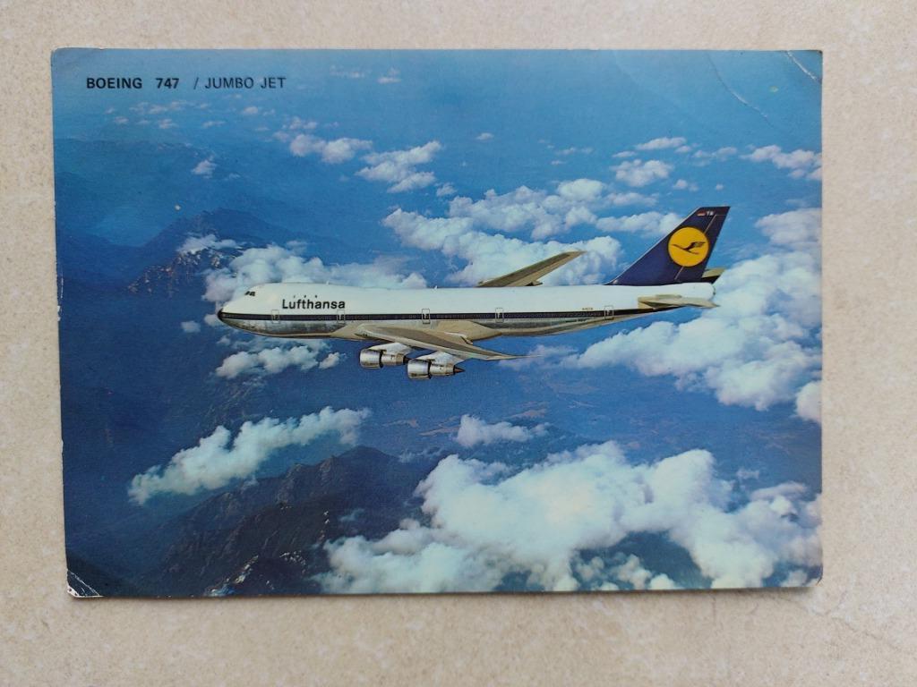 postkaart Boeing 747 ( Jumbo Jet), Verzamelen, Luchtvaart en Vliegtuigspotten, Verzenden