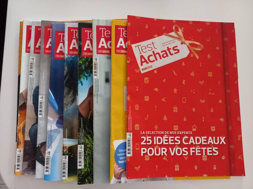 10 tests achats 2021 (manque septembre), Enlèvement ou Envoi