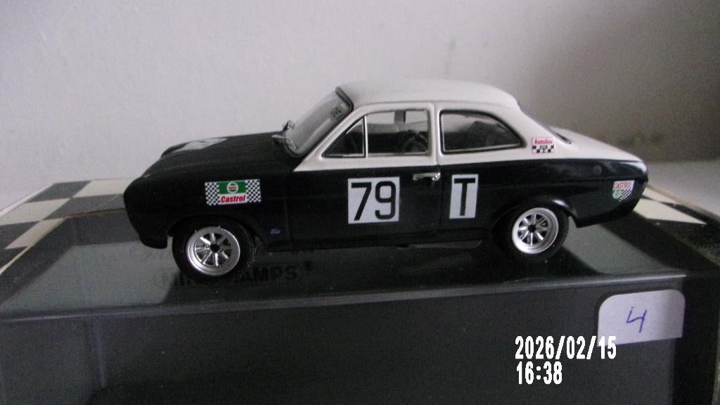 FORD ESCORT MK1 TC STOMMELEN NURBURG 68.MINICHAMPS COM NEUVE, Enlèvement ou Envoi, Comme neuf, Voiture, MiniChamps