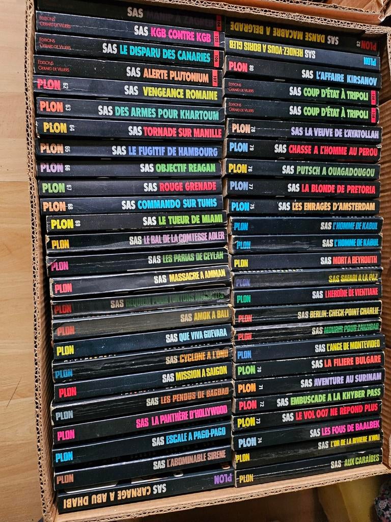 Serie littéraire SAS - 70 livres, Livres, Enlèvement, Comme neuf