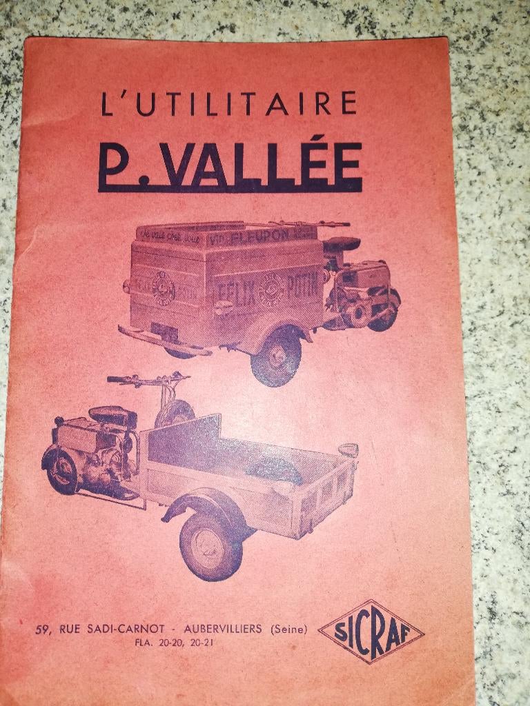P Vallee triporteur 125cc 1950, Motoren, Ophalen, Overige merken