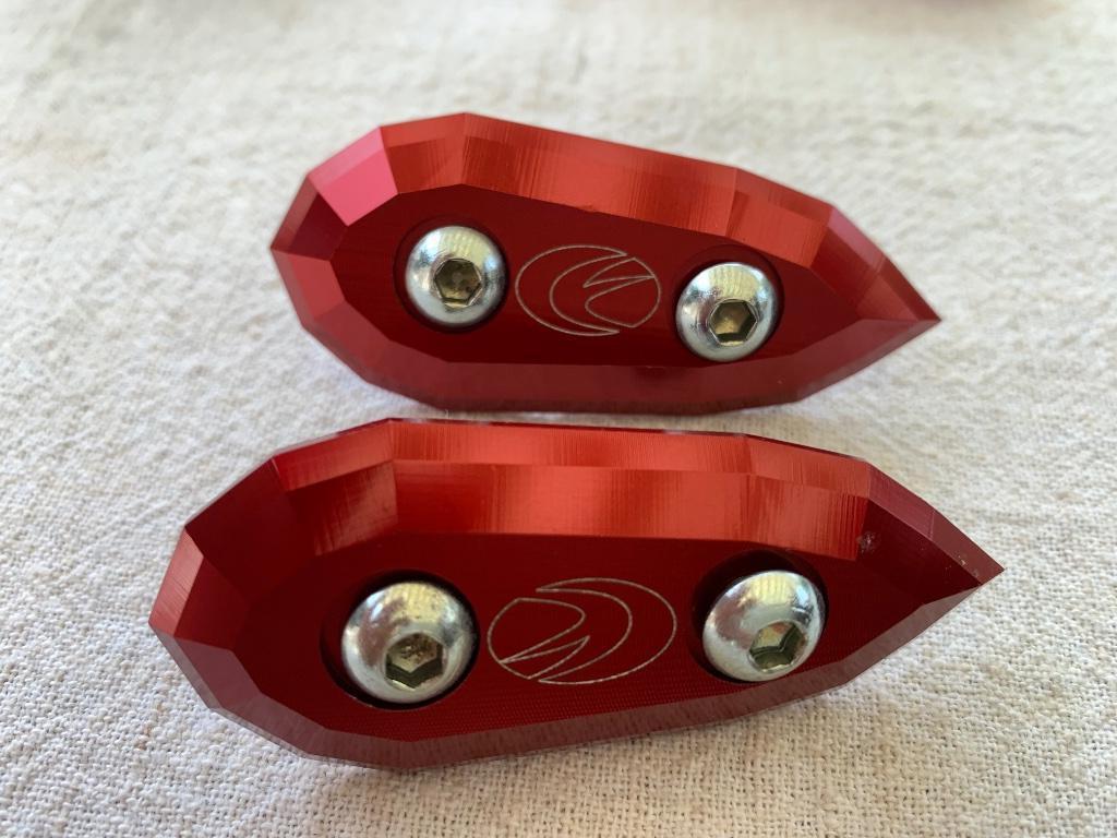 Yamaha R1 spiegelafdekplaatjes, Ophalen, Gebruikt