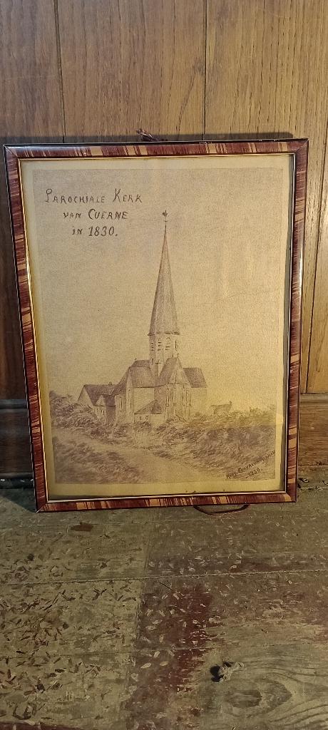 Dessin ancien signé Mary Couvreur Herman, 1930, 32x42, n474, Antiquités & Art, Enlèvement ou Envoi