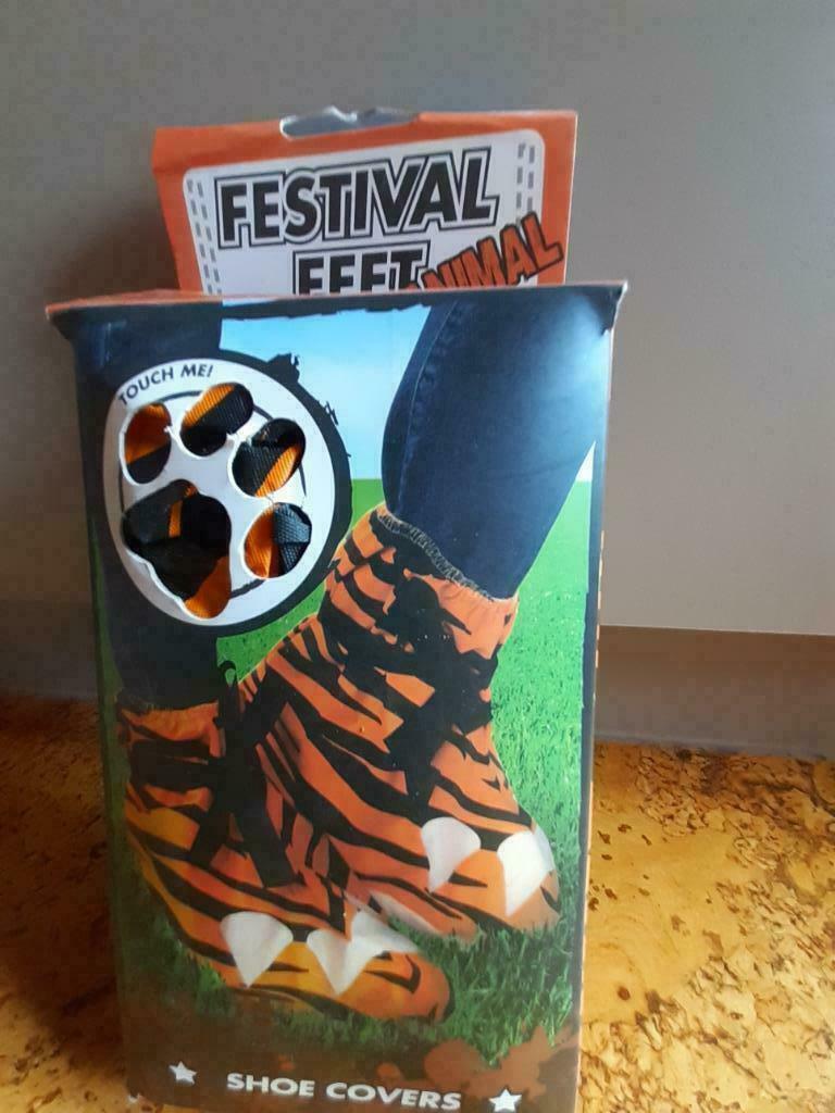 Tiger Feet Shoe Covers Mud Protection Festival Novelty Anima, Ophalen of Verzenden, Nieuw