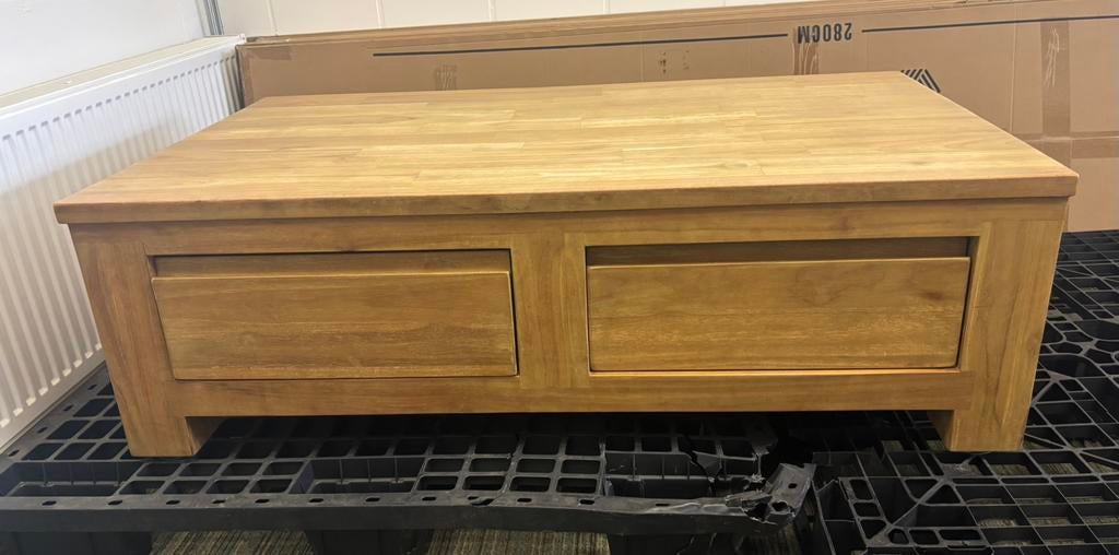 Massief teak salontafel, Ophalen