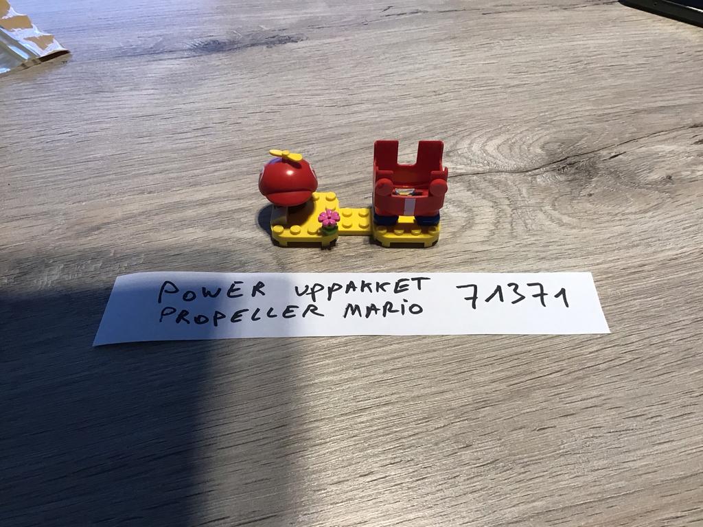 Lego super mario set 71371 power up propeller mario, Ophalen, Zo goed als nieuw, Complete set, Lego